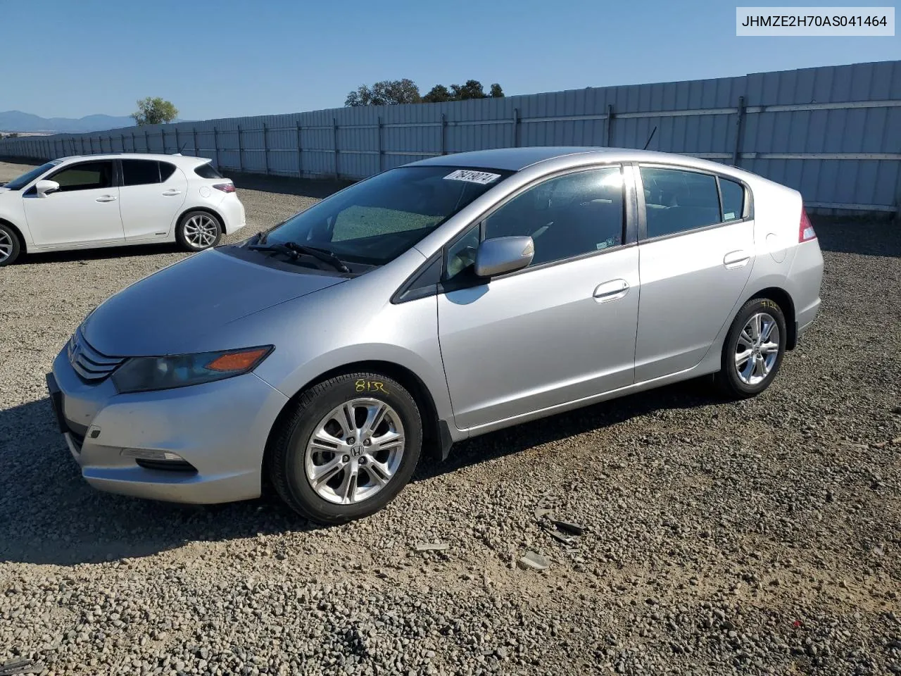 2010 Honda Insight Ex VIN: JHMZE2H70AS041464 Lot: 76419074