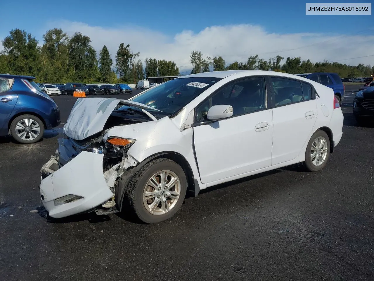 2010 Honda Insight Ex VIN: JHMZE2H75AS015992 Lot: 76424334