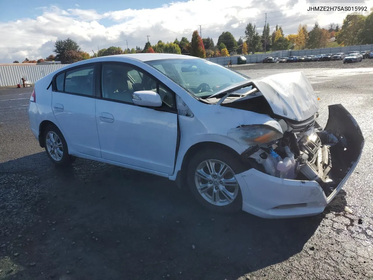 2010 Honda Insight Ex VIN: JHMZE2H75AS015992 Lot: 76424334