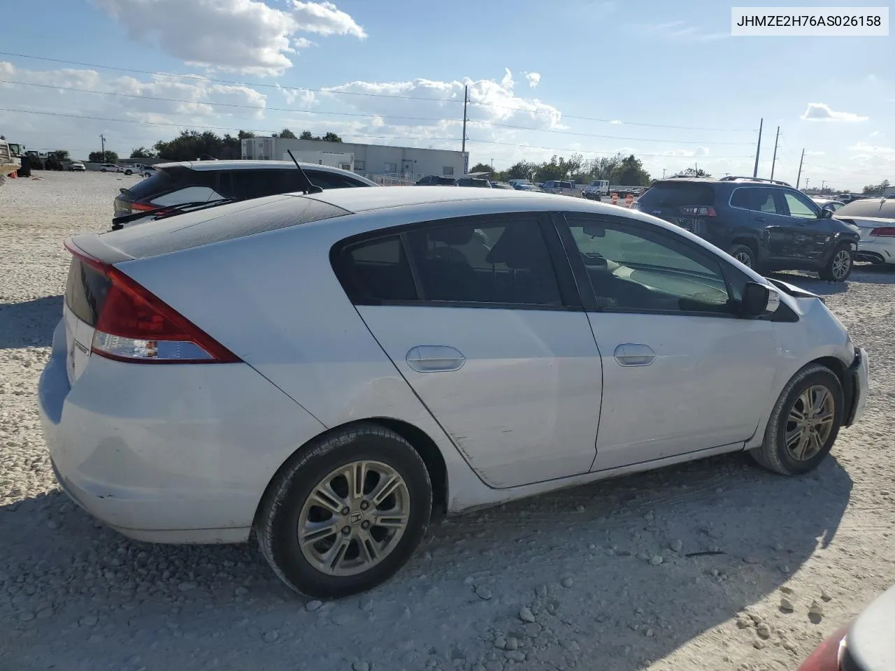 2010 Honda Insight Ex VIN: JHMZE2H76AS026158 Lot: 77567064