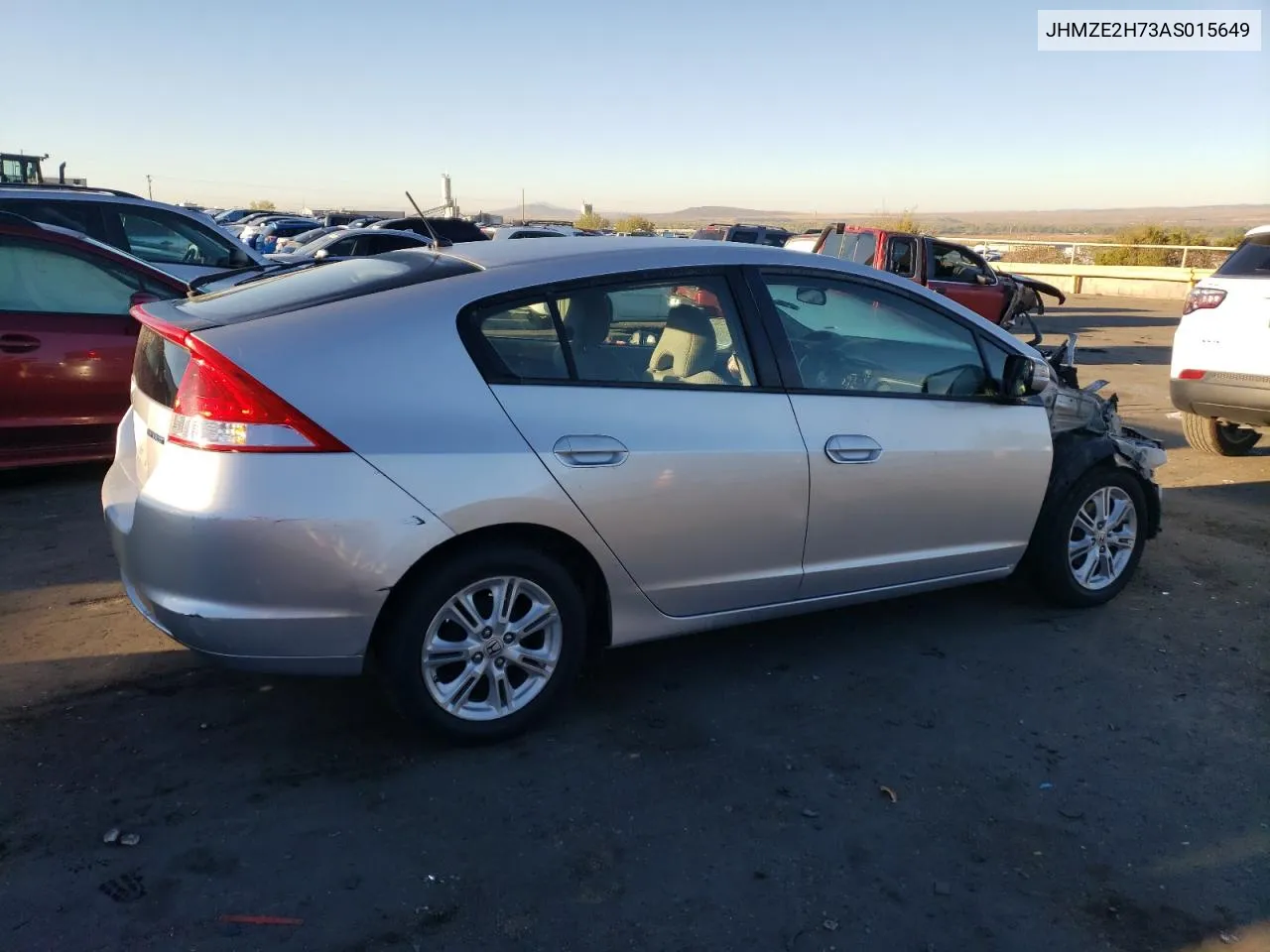 2010 Honda Insight Ex VIN: JHMZE2H73AS015649 Lot: 77575224