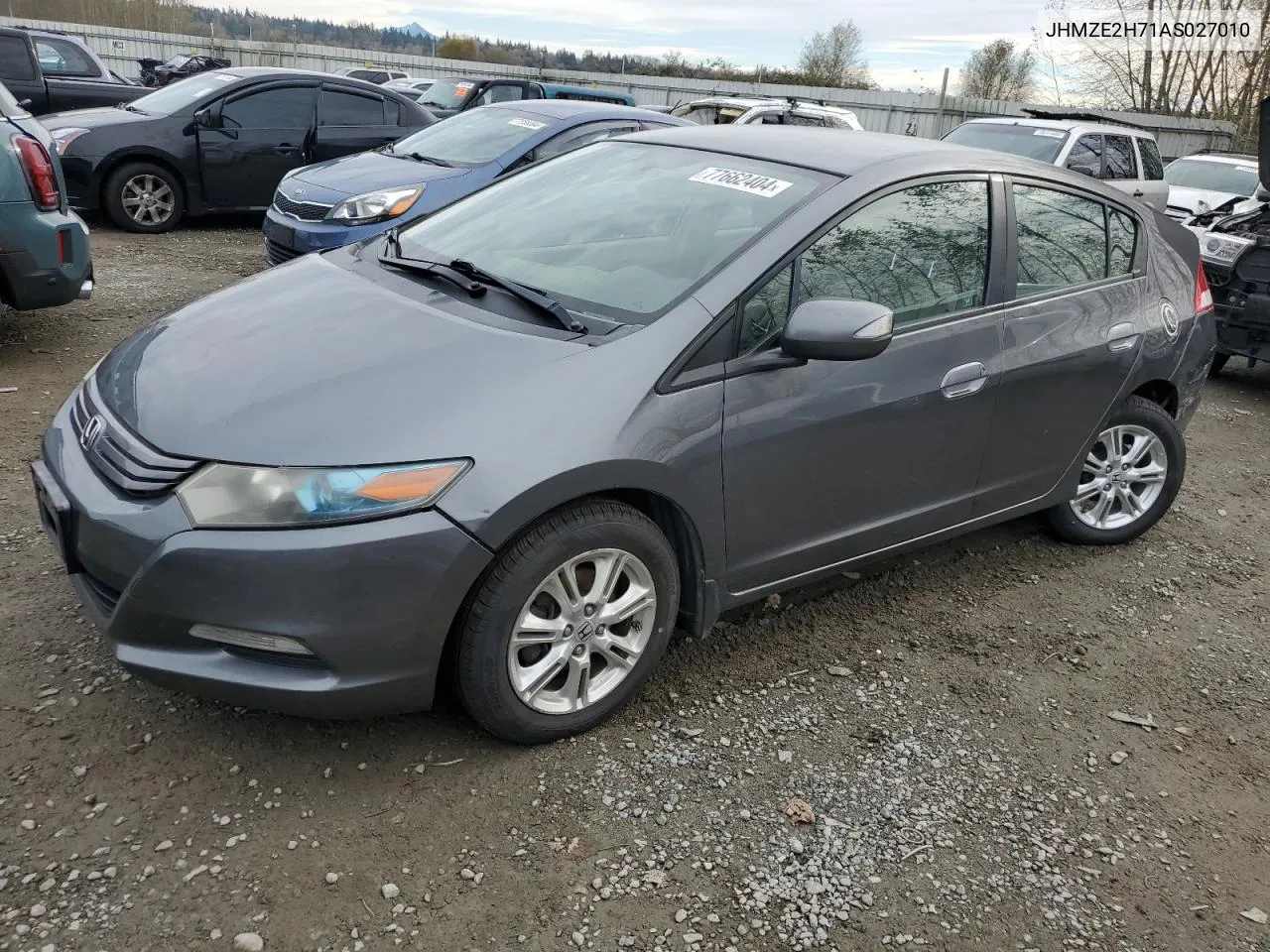 2010 Honda Insight Ex VIN: JHMZE2H71AS027010 Lot: 77662404