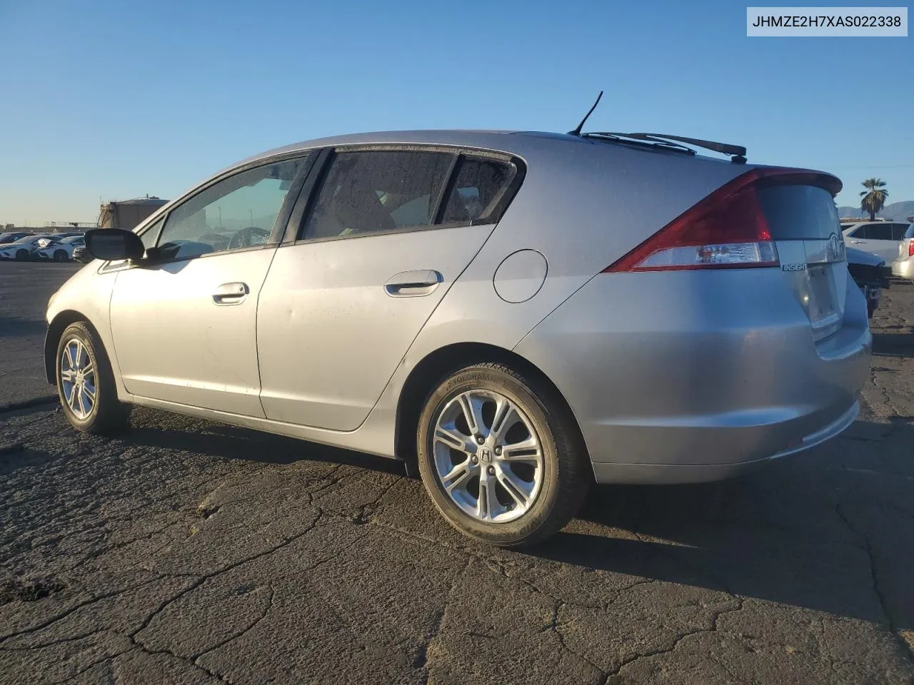 2010 Honda Insight Ex VIN: JHMZE2H7XAS022338 Lot: 78744584