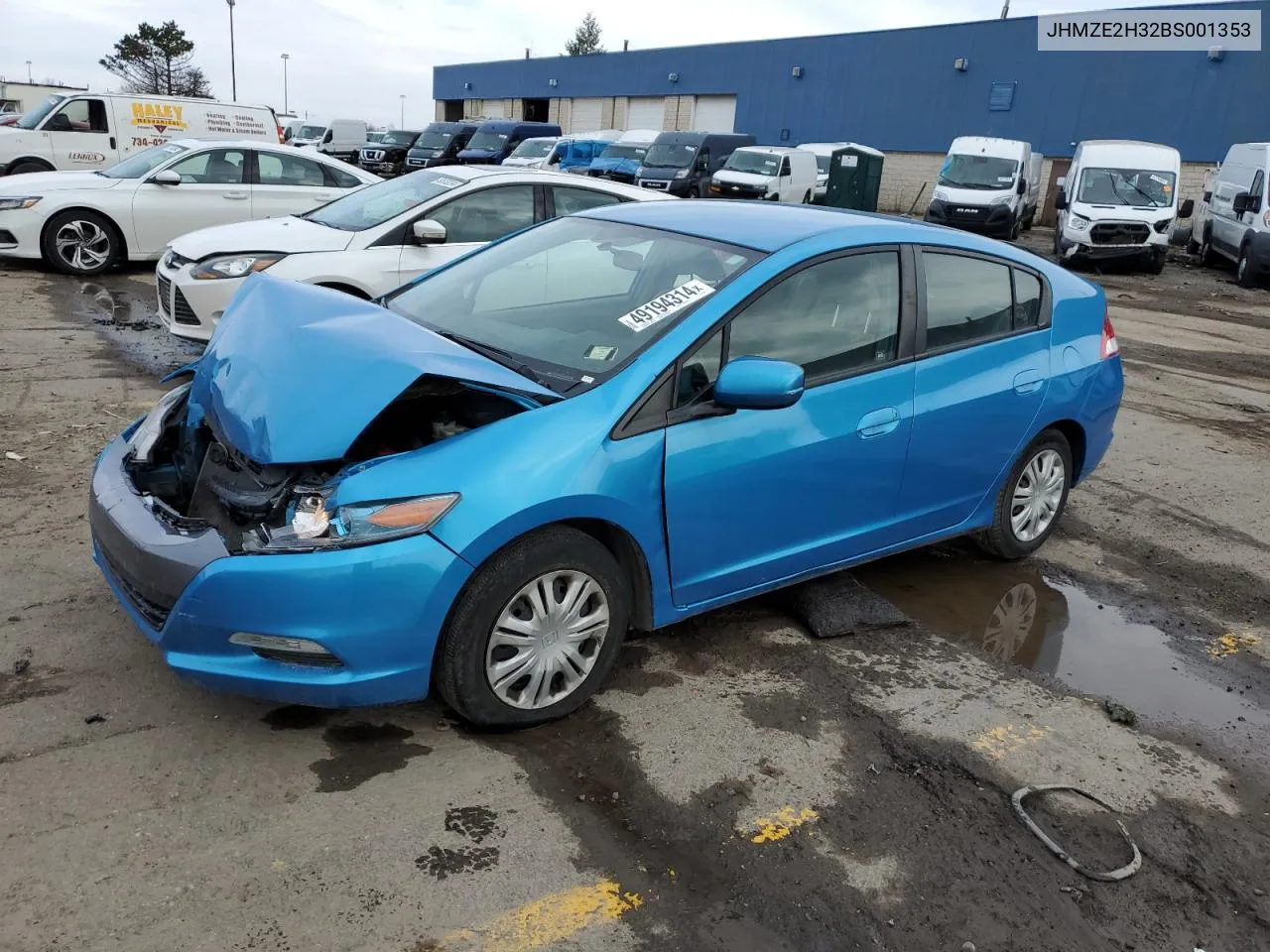 2011 Honda Insight VIN: JHMZE2H32BS001353 Lot: 49194314