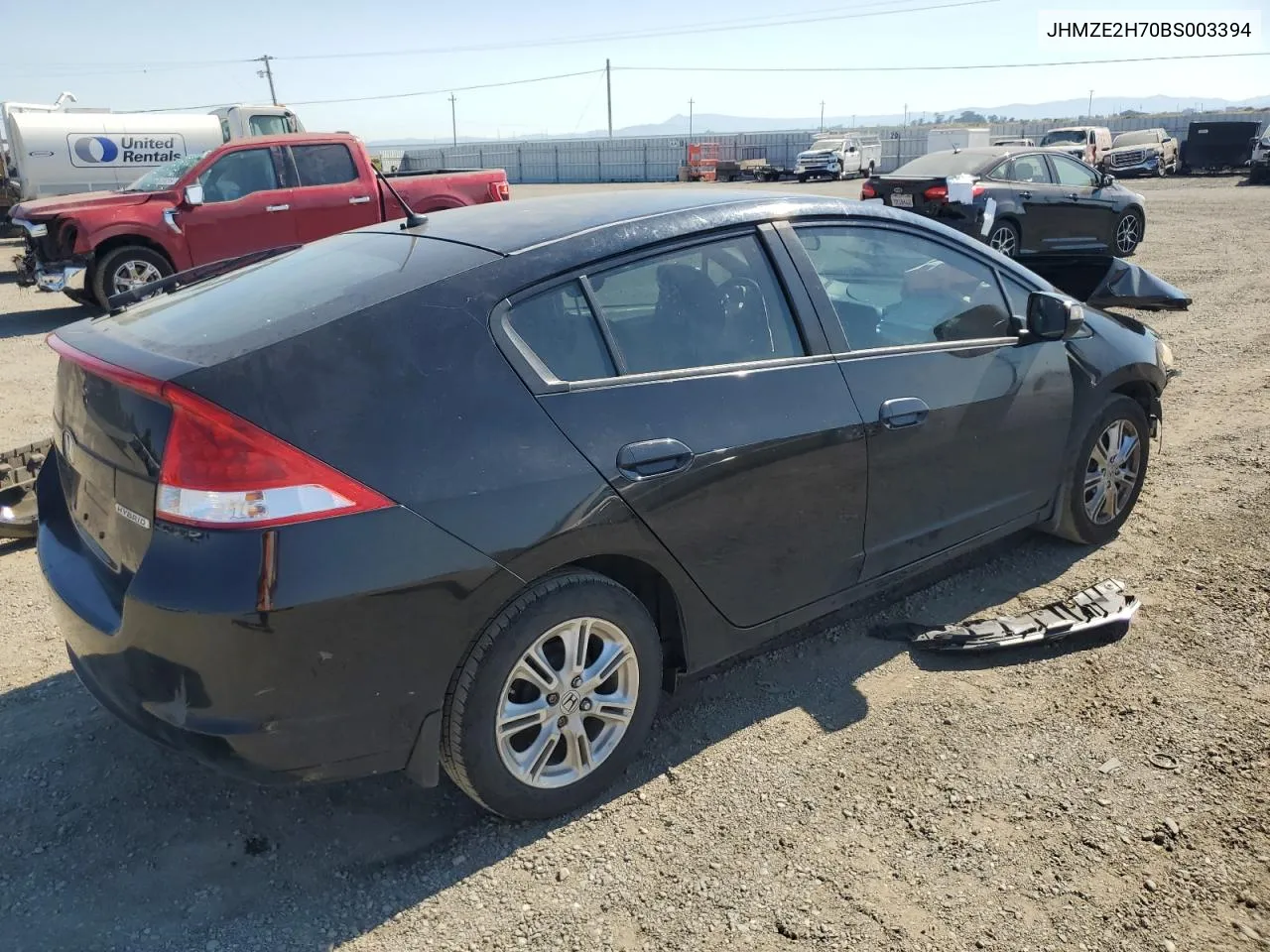 2011 Honda Insight Ex VIN: JHMZE2H70BS003394 Lot: 62814854