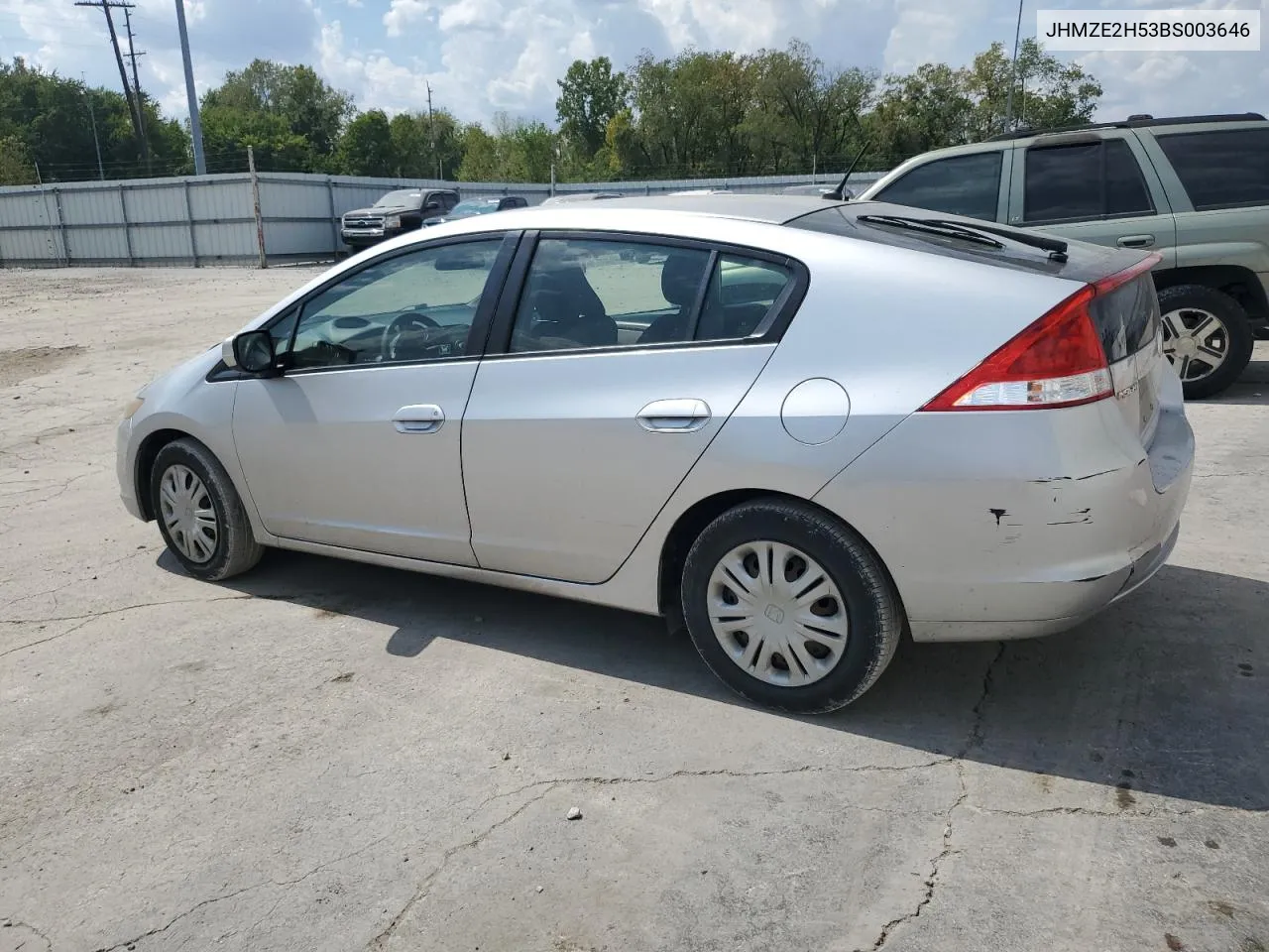 2011 Honda Insight Lx VIN: JHMZE2H53BS003646 Lot: 70030924