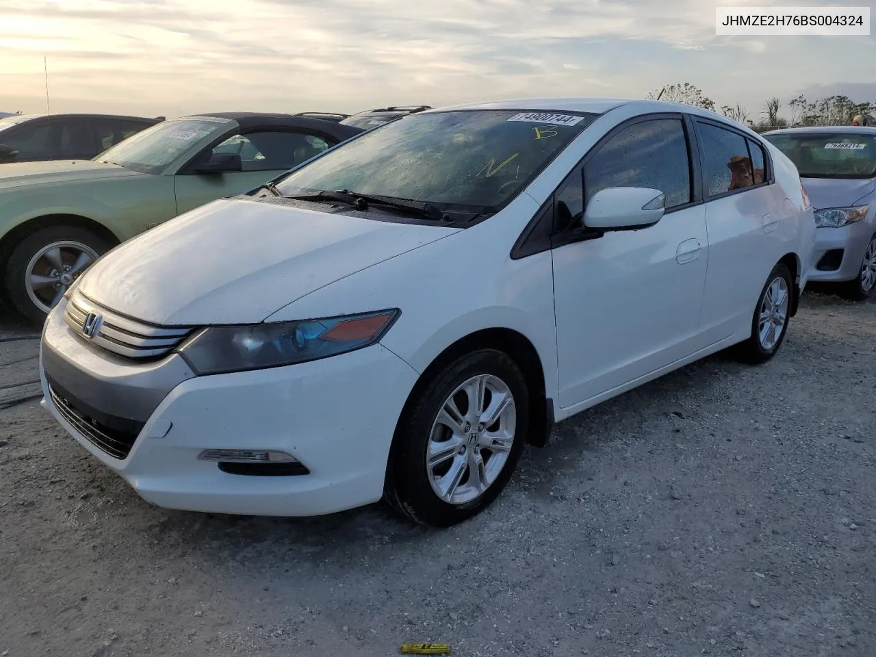 2011 Honda Insight Ex VIN: JHMZE2H76BS004324 Lot: 74900744