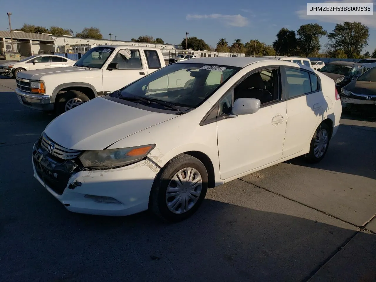 2011 Honda Insight Lx VIN: JHMZE2H53BS009835 Lot: 75063834