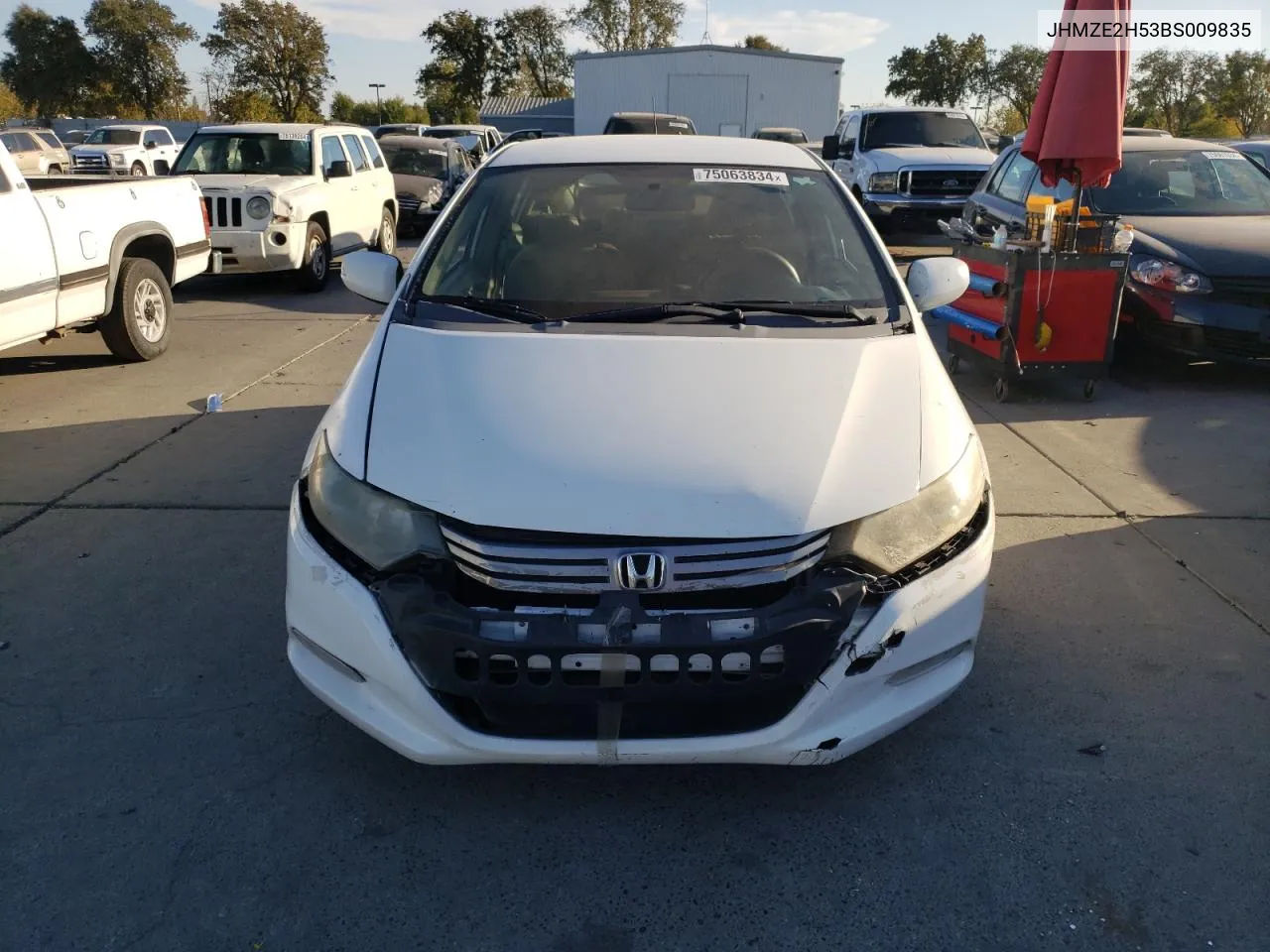 2011 Honda Insight Lx VIN: JHMZE2H53BS009835 Lot: 75063834