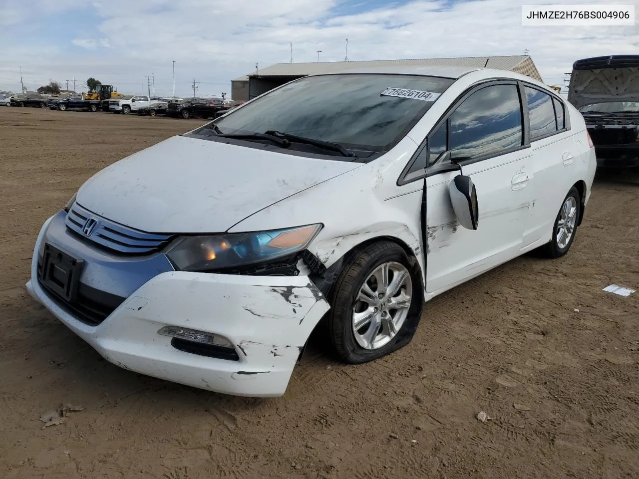 2011 Honda Insight Ex VIN: JHMZE2H76BS004906 Lot: 76826104