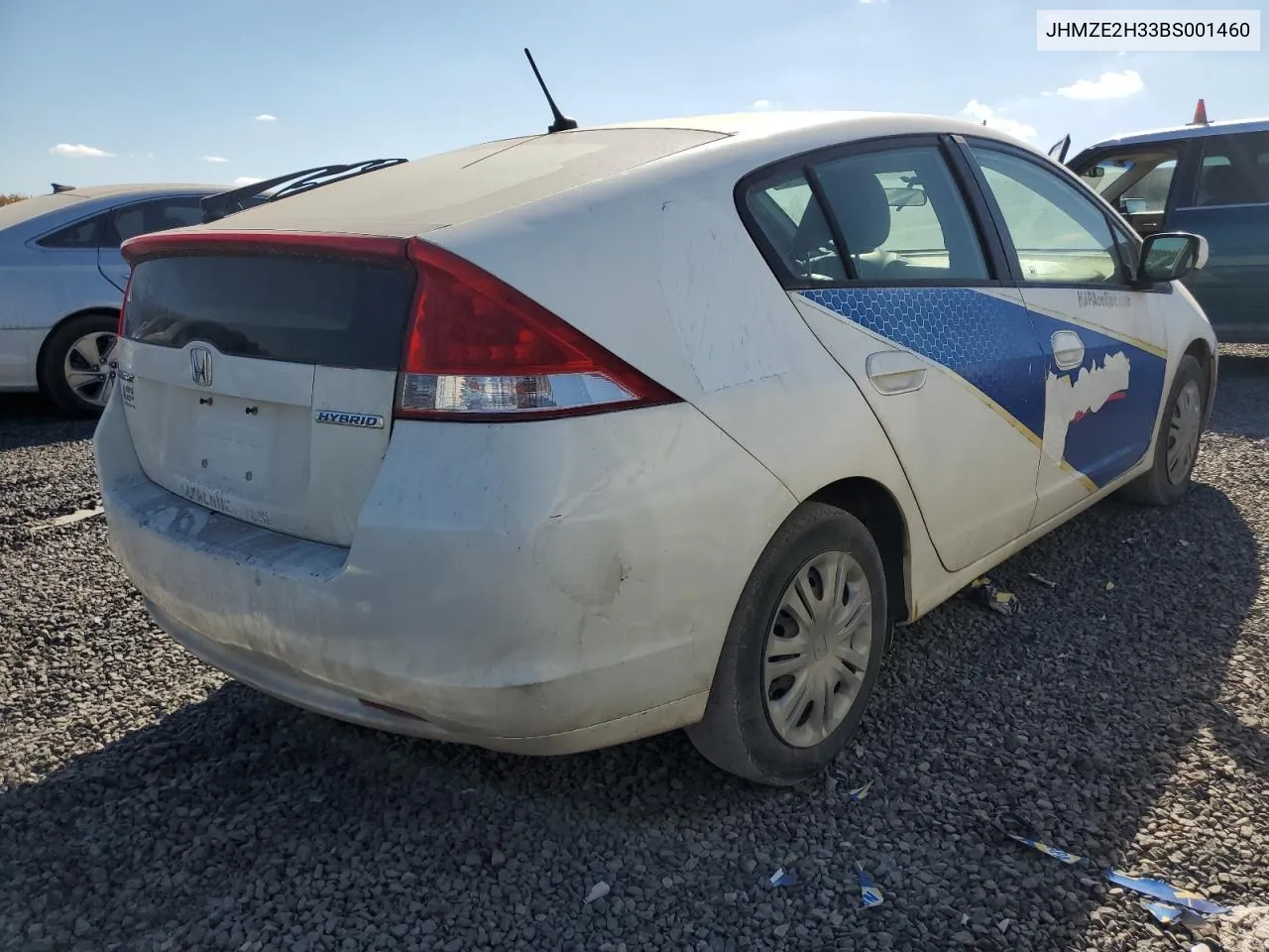 2011 Honda Insight VIN: JHMZE2H33BS001460 Lot: 77365824