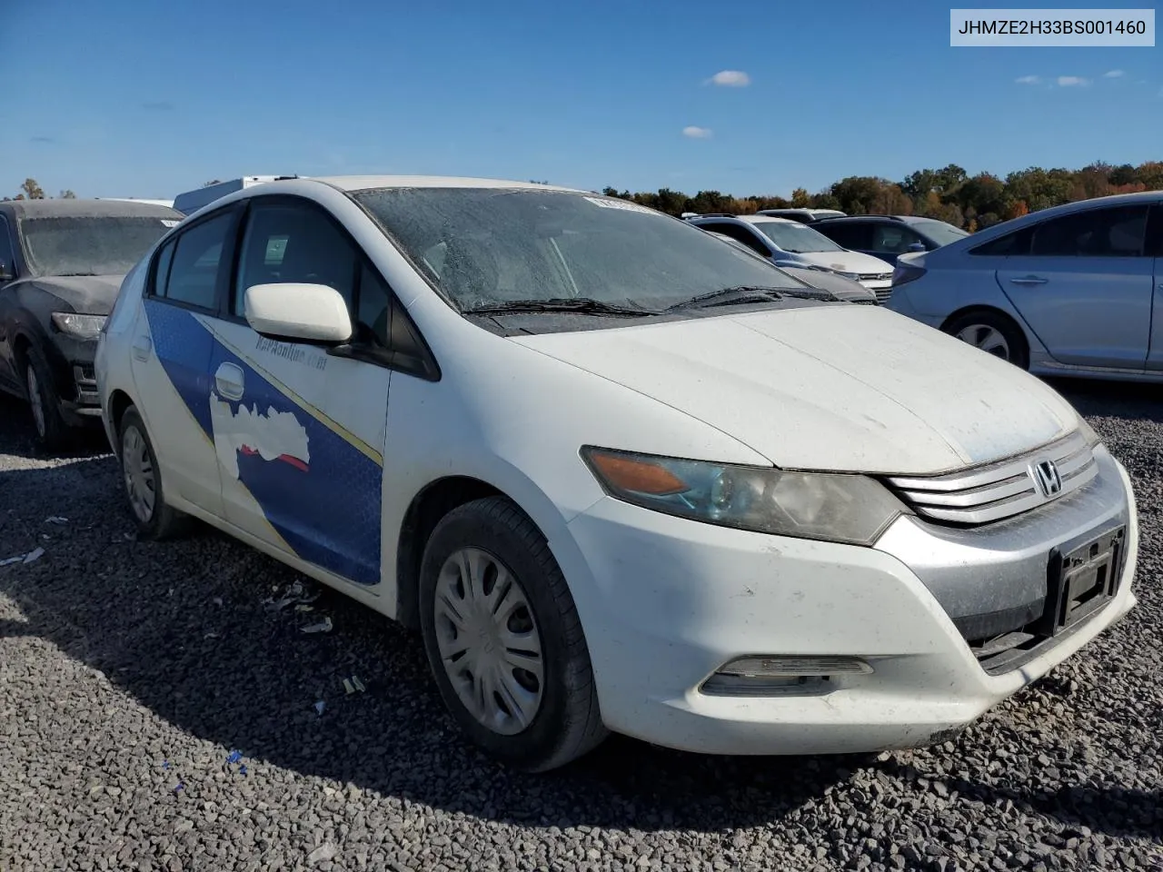 2011 Honda Insight VIN: JHMZE2H33BS001460 Lot: 77365824