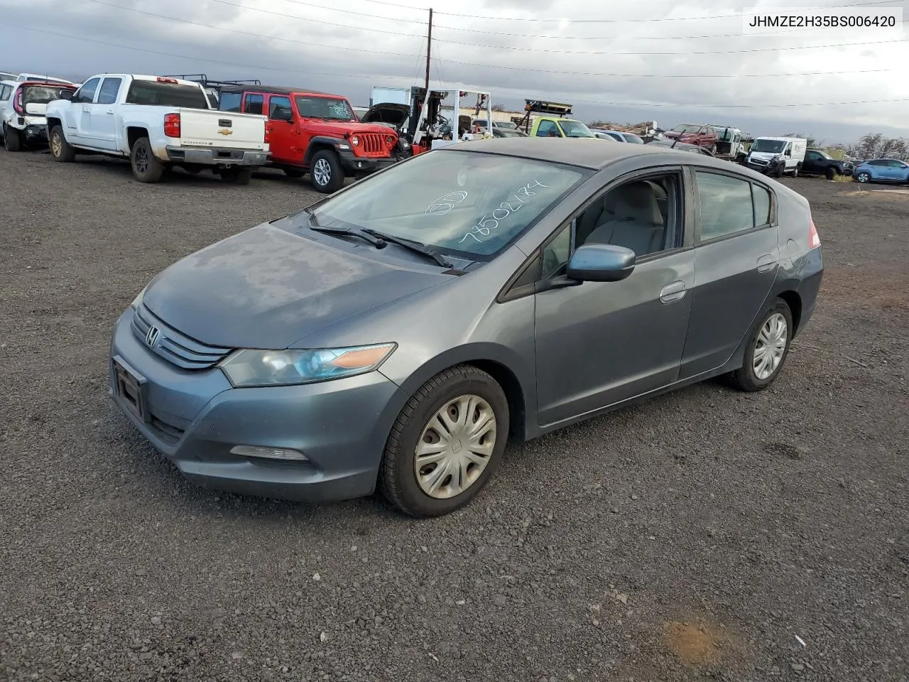 2011 Honda Insight VIN: JHMZE2H35BS006420 Lot: 78502184