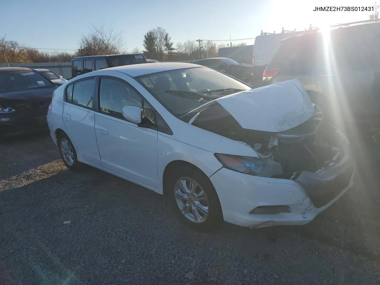 2011 Honda Insight Ex VIN: JHMZE2H73BS012431 Lot: 79310154