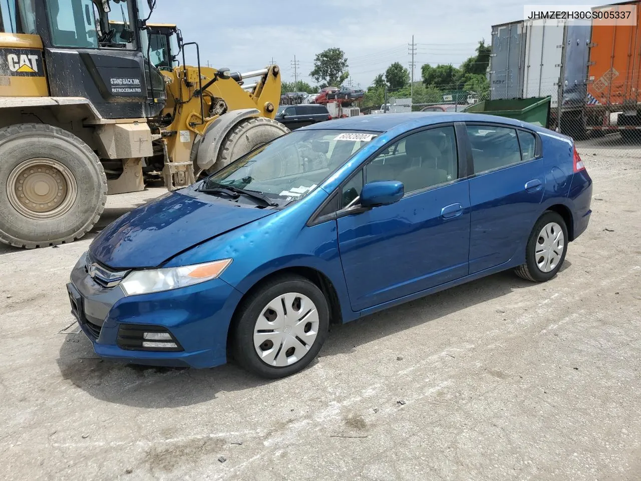 2012 Honda Insight VIN: JHMZE2H30CS005337 Lot: 60828004