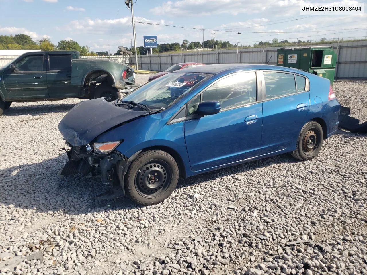 2012 Honda Insight VIN: JHMZE2H31CS003404 Lot: 70800394