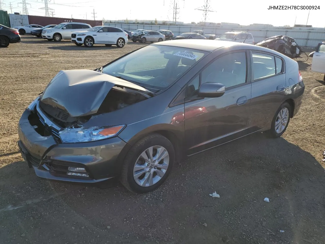 2012 Honda Insight Ex VIN: JHMZE2H78CS000924 Lot: 74444494