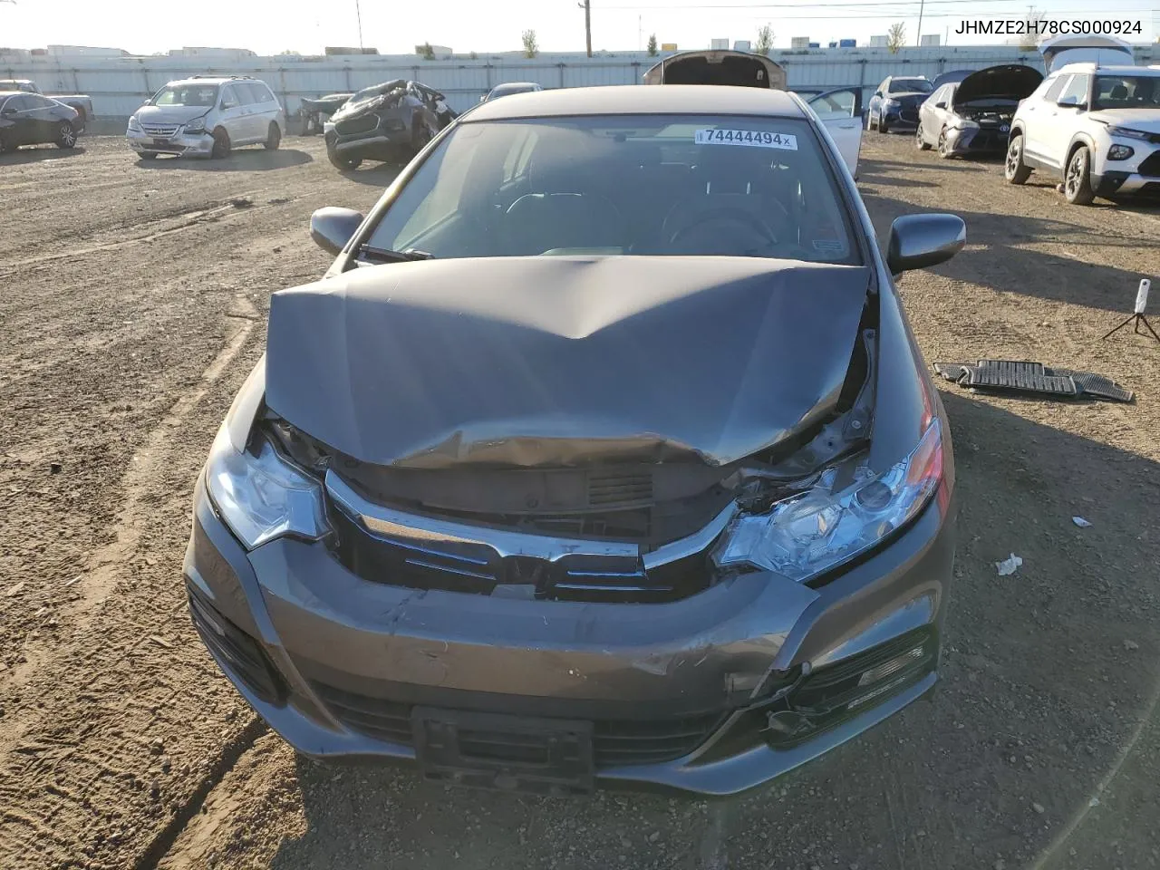 2012 Honda Insight Ex VIN: JHMZE2H78CS000924 Lot: 74444494