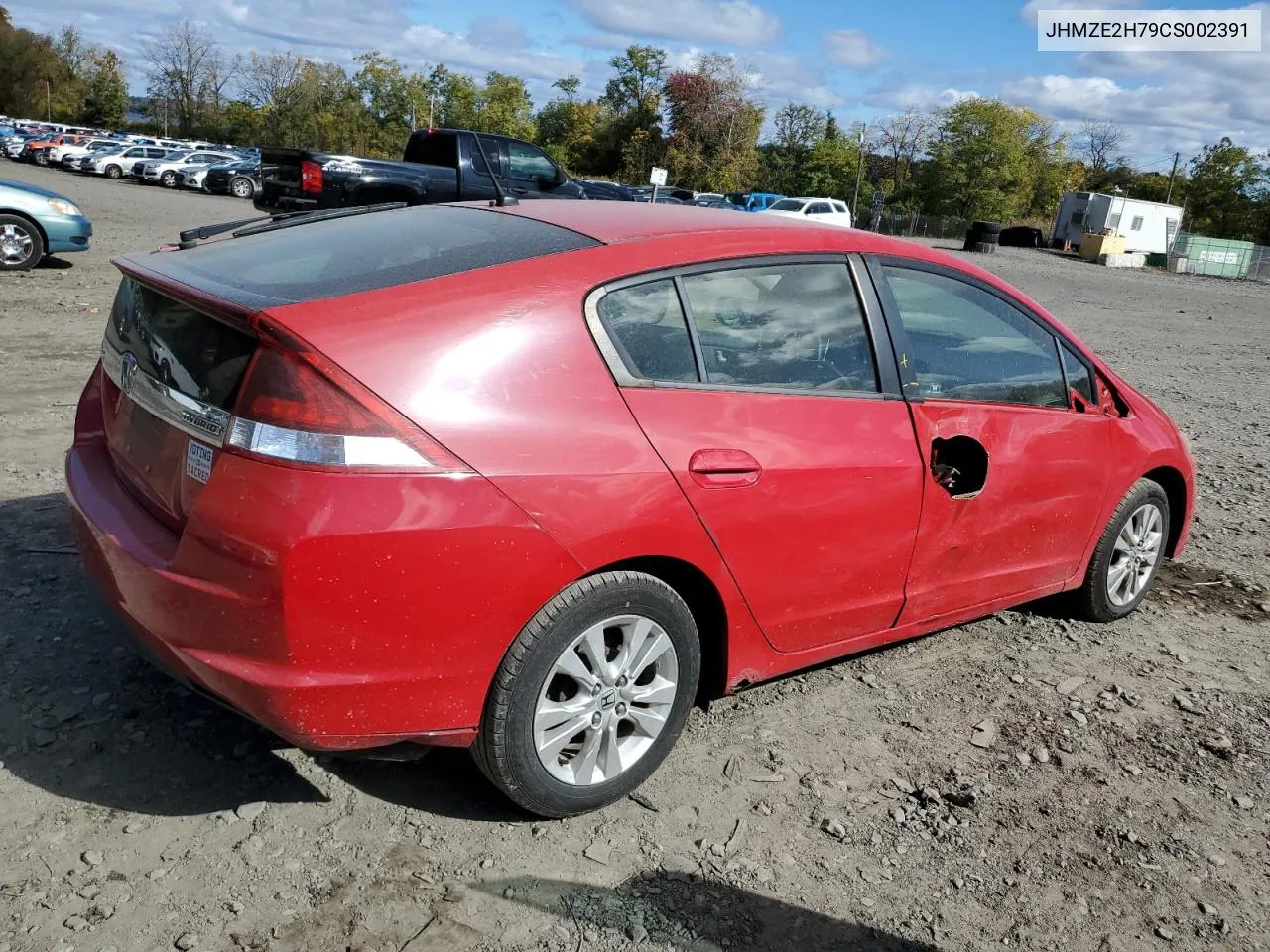 2012 Honda Insight Ex VIN: JHMZE2H79CS002391 Lot: 75625624