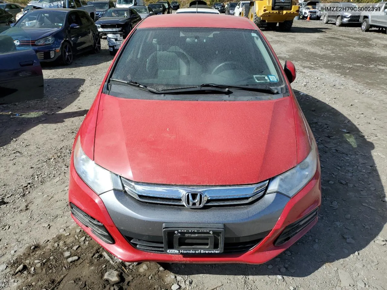 2012 Honda Insight Ex VIN: JHMZE2H79CS002391 Lot: 75625624