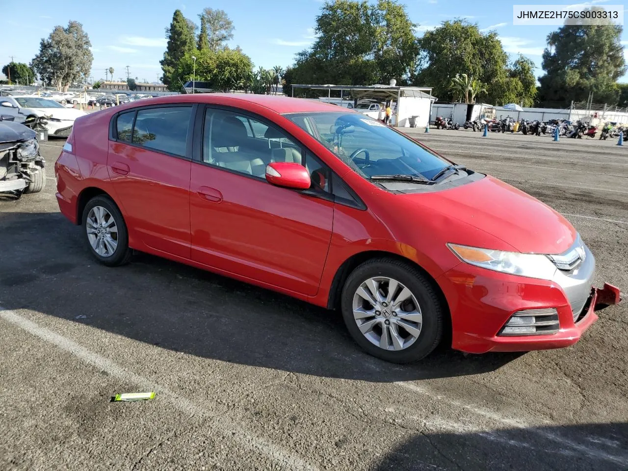 2012 Honda Insight Ex VIN: JHMZE2H75CS003313 Lot: 75898524