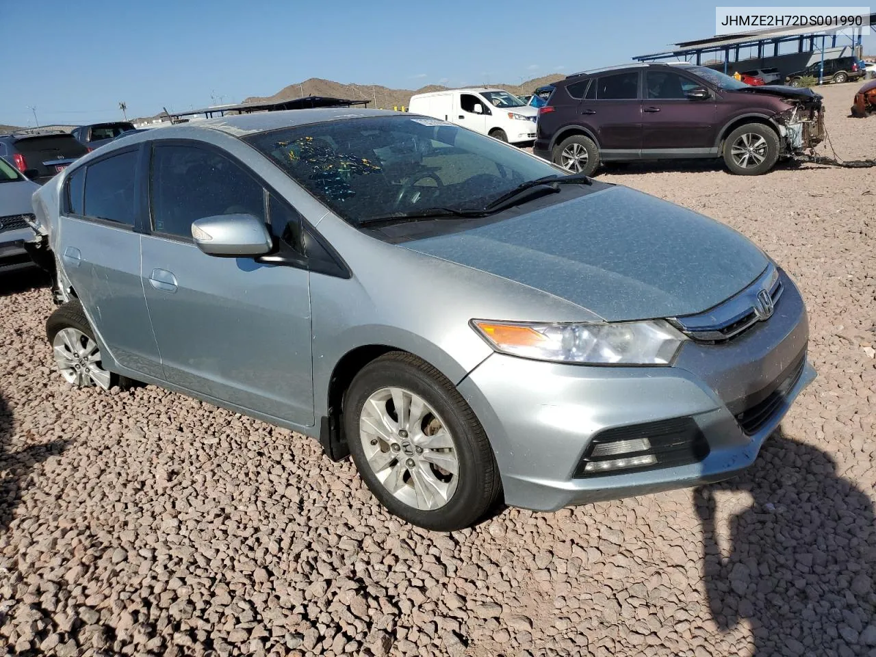 2013 Honda Insight Ex VIN: JHMZE2H72DS001990 Lot: 72176144