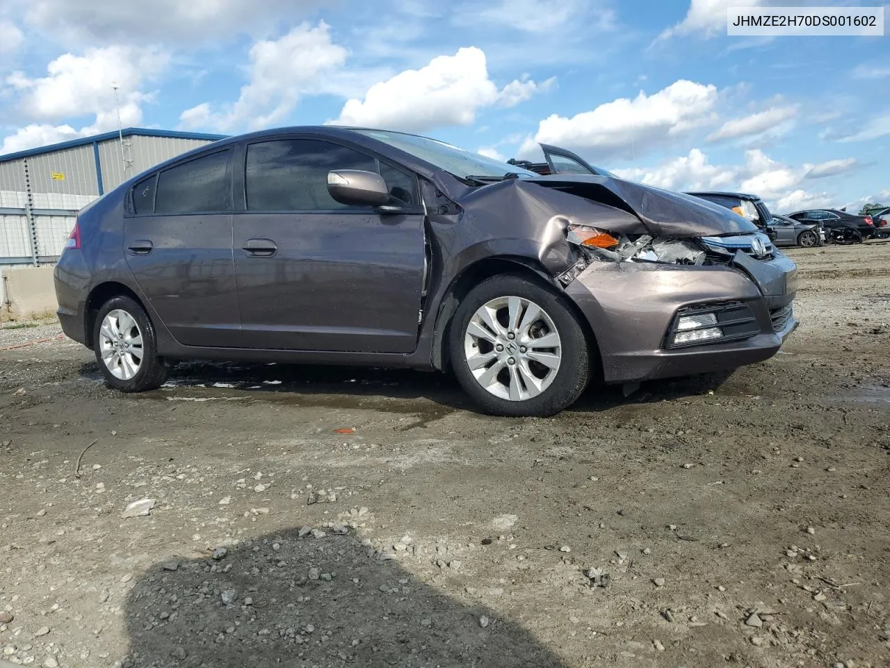 2013 Honda Insight Ex VIN: JHMZE2H70DS001602 Lot: 72400074