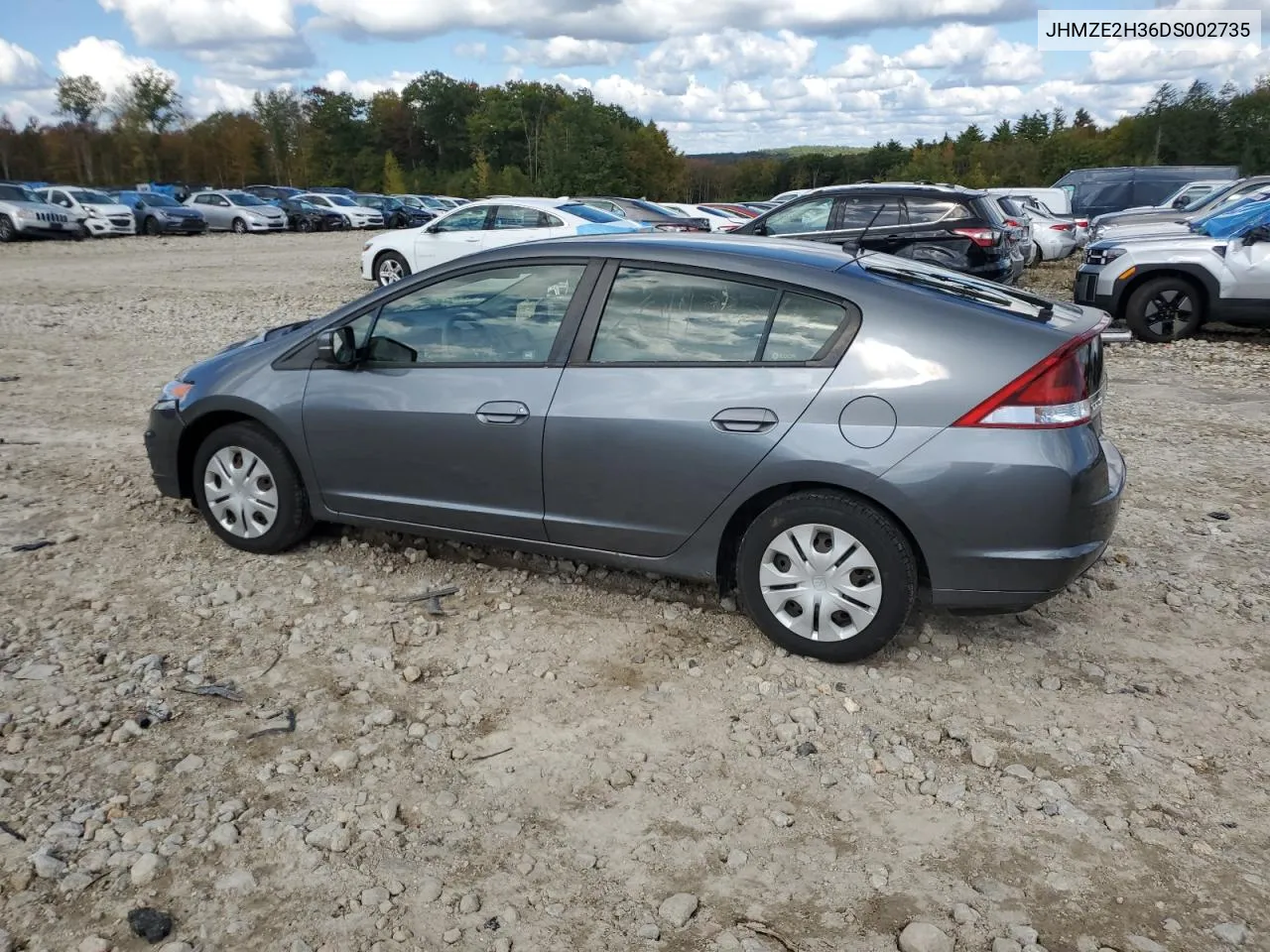 2013 Honda Insight VIN: JHMZE2H36DS002735 Lot: 73602064