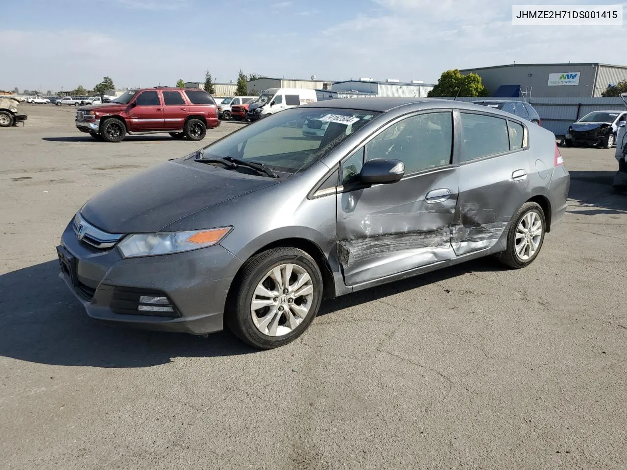 2013 Honda Insight Ex VIN: JHMZE2H71DS001415 Lot: 74162504