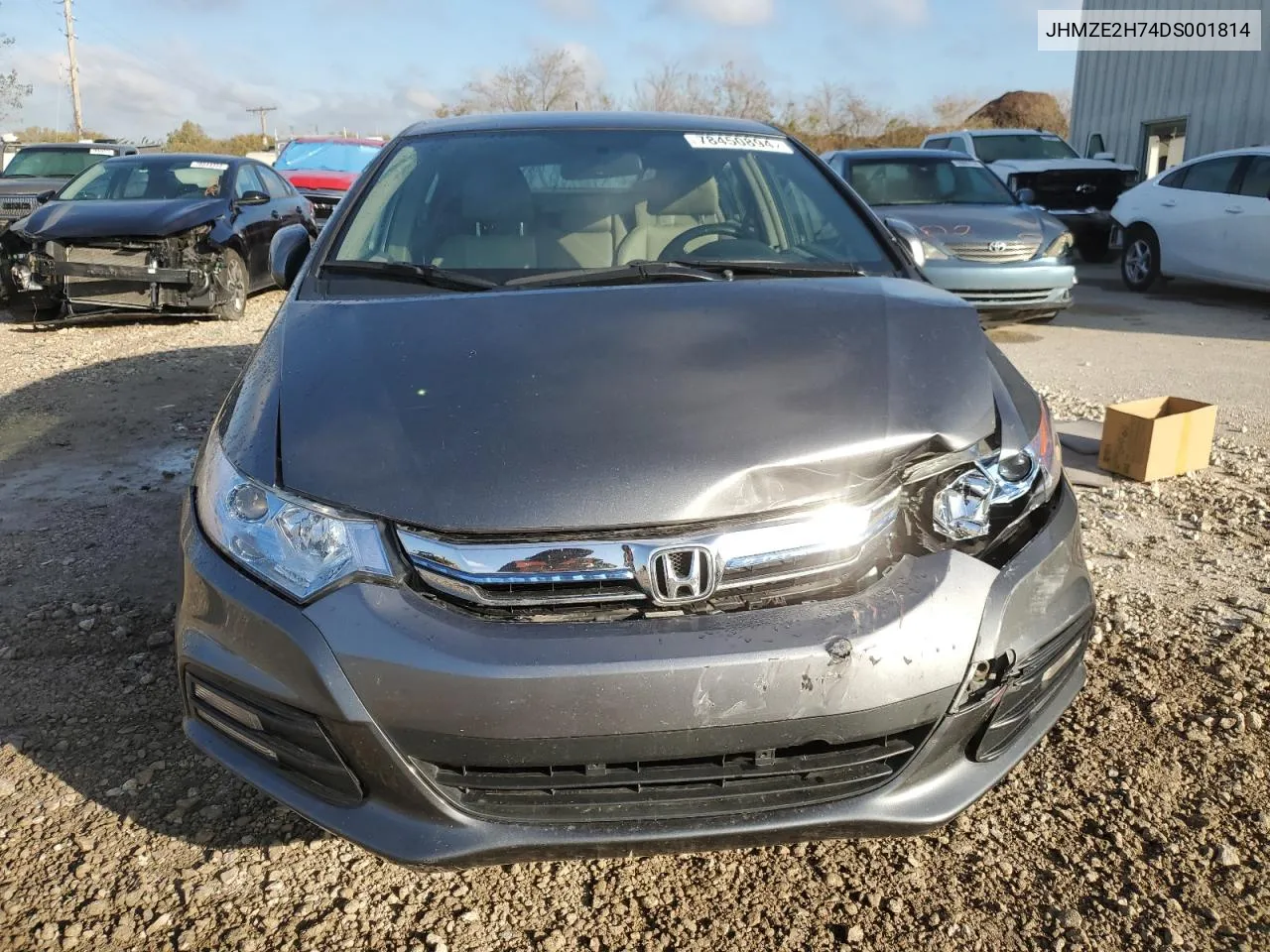 2013 Honda Insight Ex VIN: JHMZE2H74DS001814 Lot: 78450894