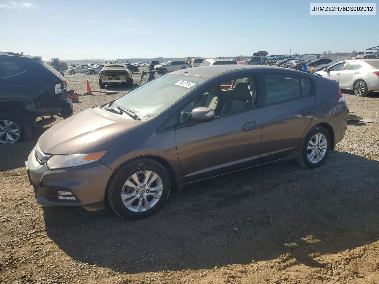 2013 Honda Insight Ex VIN: JHMZE2H76DS002012 Lot: 78867914