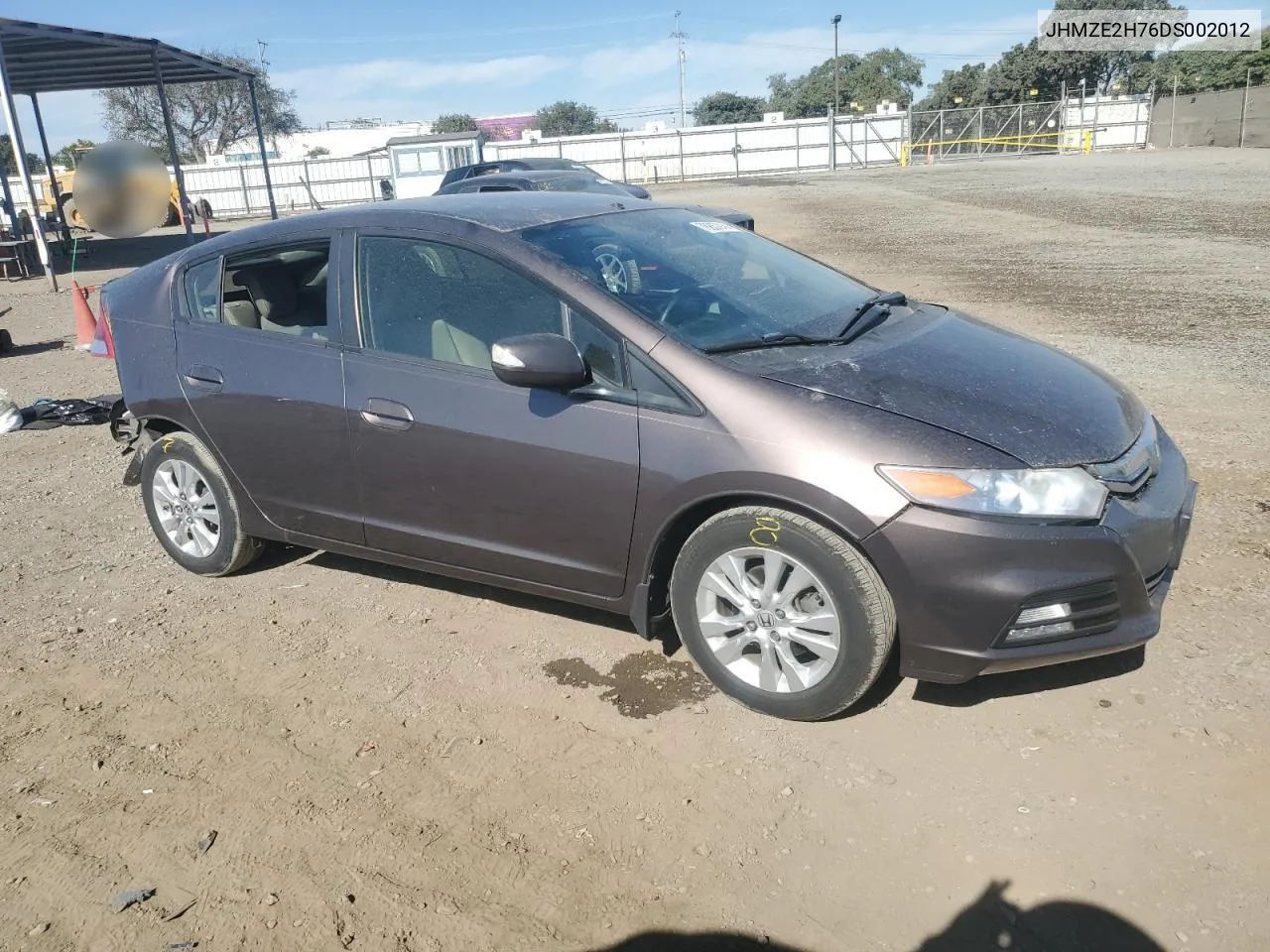 2013 Honda Insight Ex VIN: JHMZE2H76DS002012 Lot: 78867914