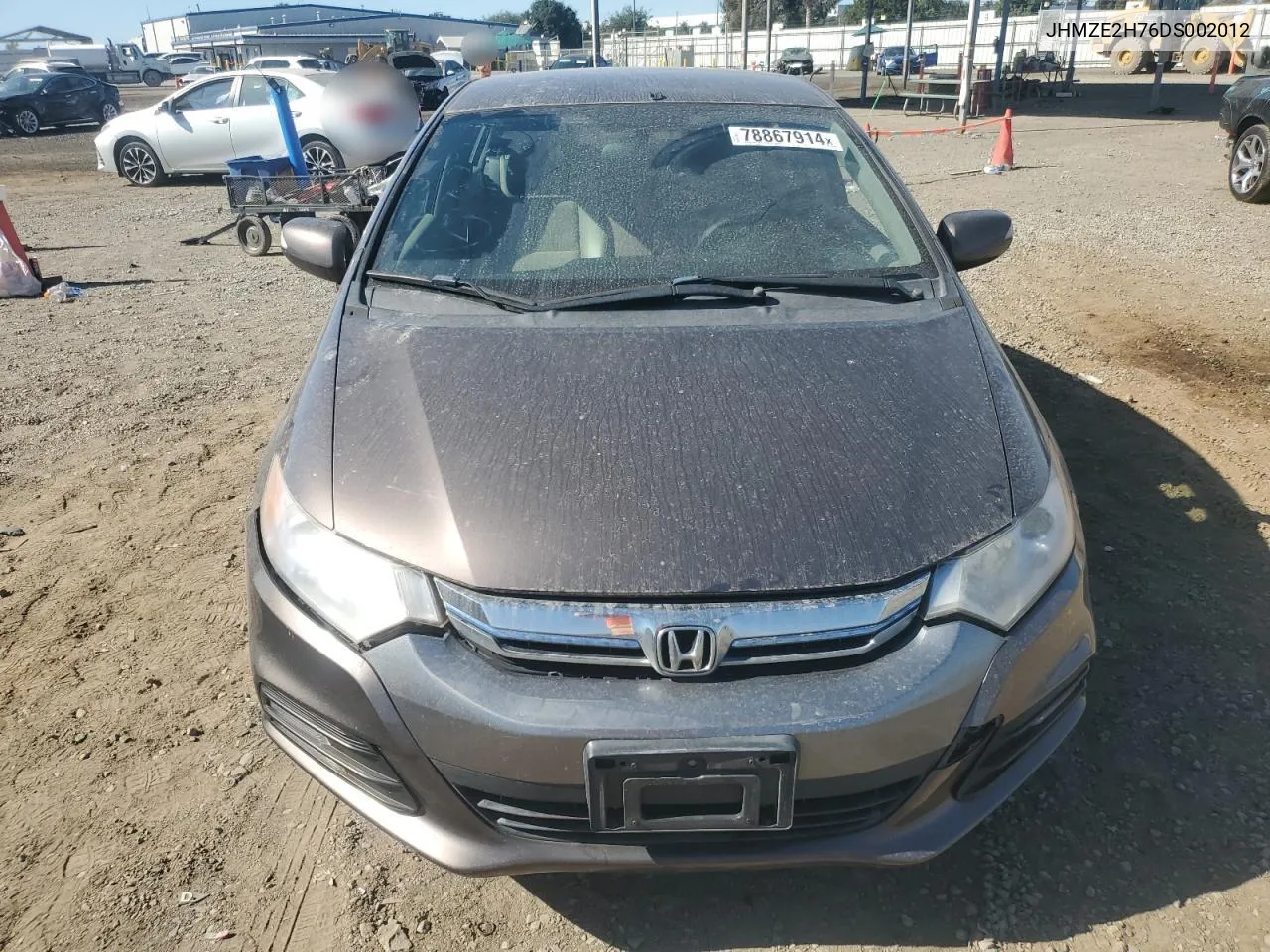 2013 Honda Insight Ex VIN: JHMZE2H76DS002012 Lot: 78867914