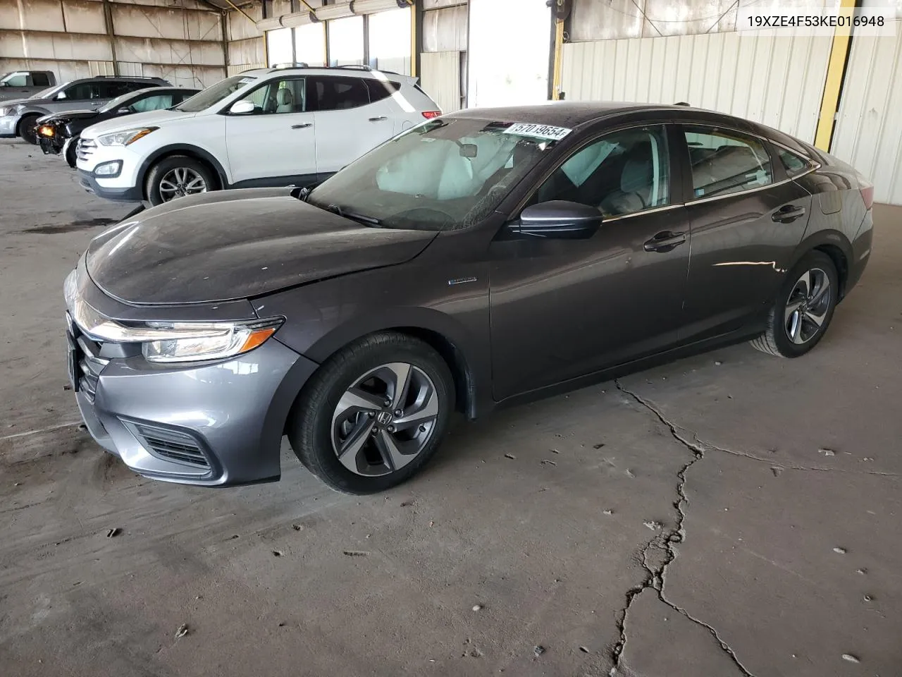 2019 Honda Insight Ex VIN: 19XZE4F53KE016948 Lot: 57059654