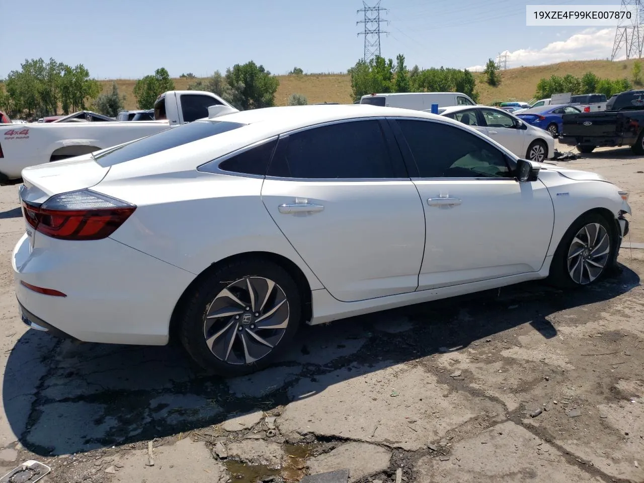 2019 Honda Insight Touring VIN: 19XZE4F99KE007870 Lot: 62472374