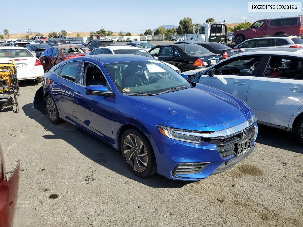 2019 Honda Insight Touring VIN: 19XZE4F92KE023196 Lot: 68742304