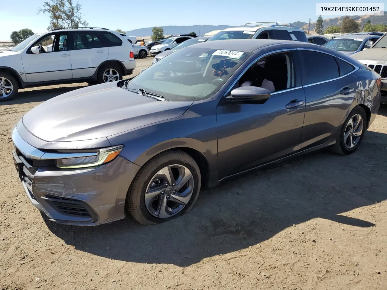 2019 Honda Insight Ex VIN: 19XZE4F59KE001452 Lot: 70060044