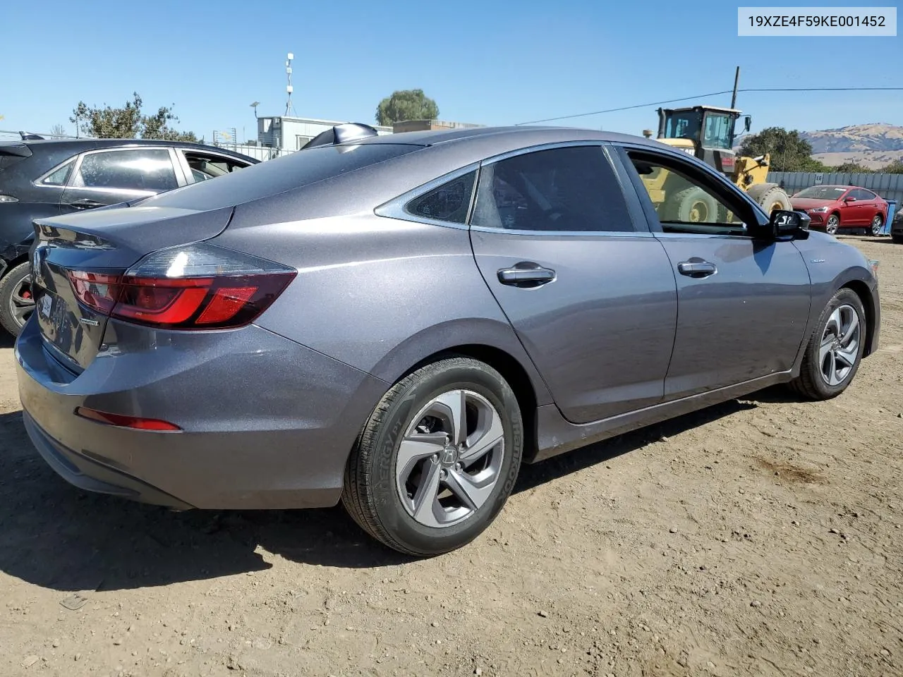 2019 Honda Insight Ex VIN: 19XZE4F59KE001452 Lot: 70060044