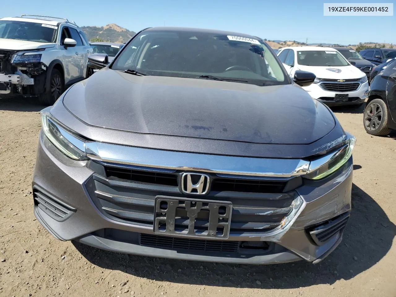 2019 Honda Insight Ex VIN: 19XZE4F59KE001452 Lot: 70060044