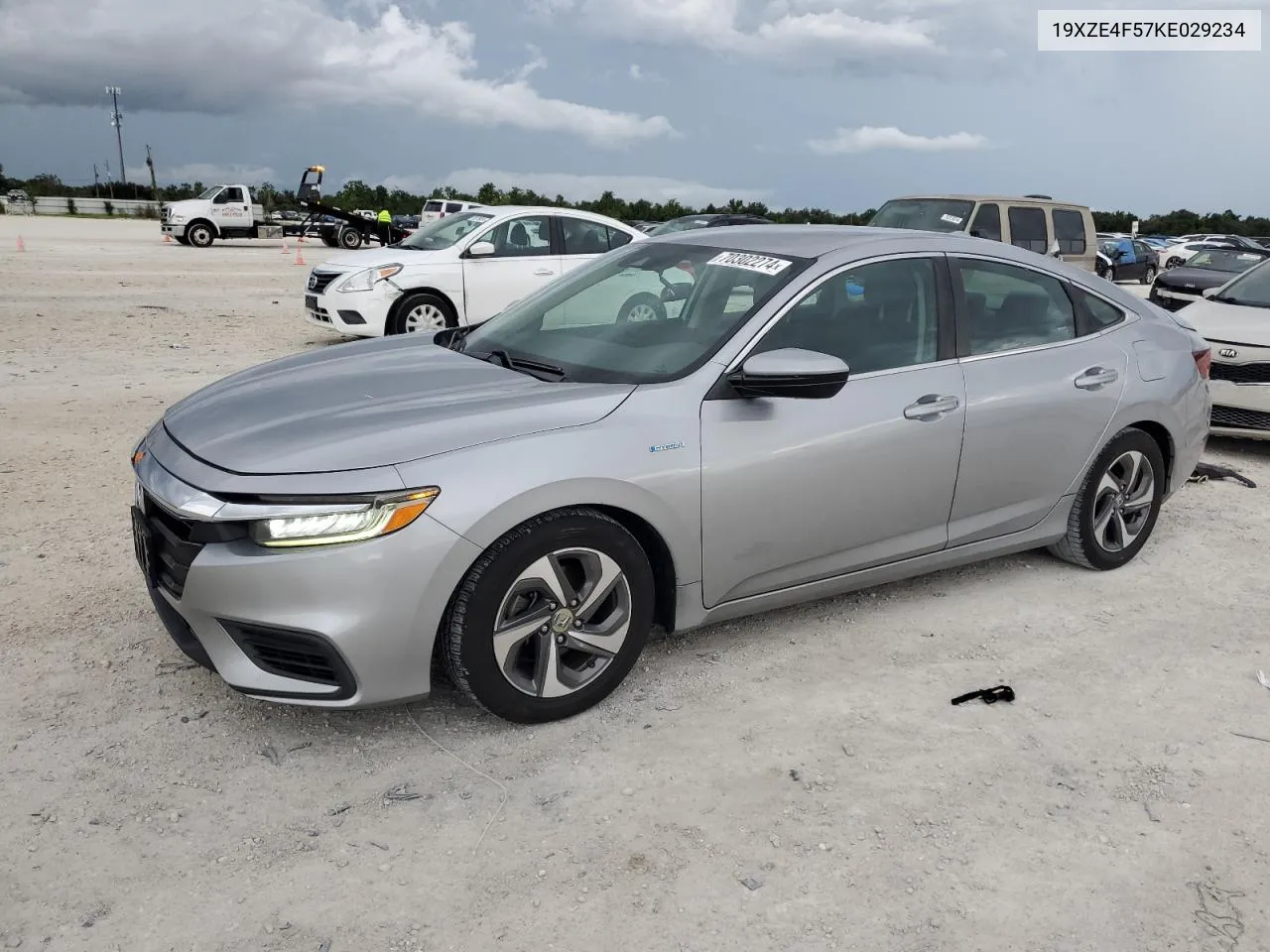 2019 Honda Insight Ex VIN: 19XZE4F57KE029234 Lot: 70302274