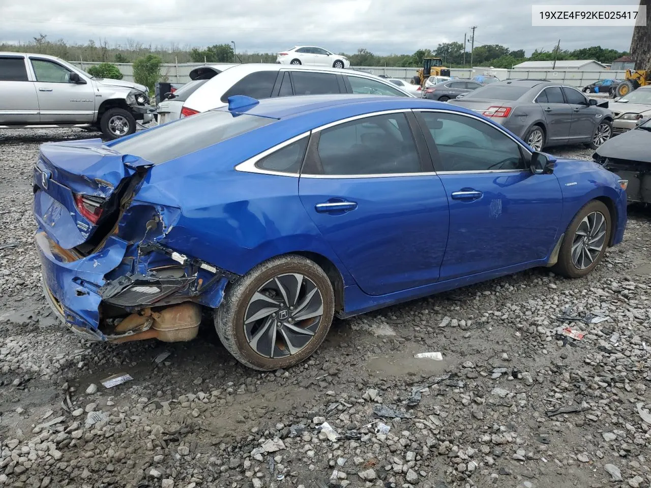 2019 Honda Insight Touring VIN: 19XZE4F92KE025417 Lot: 70405414