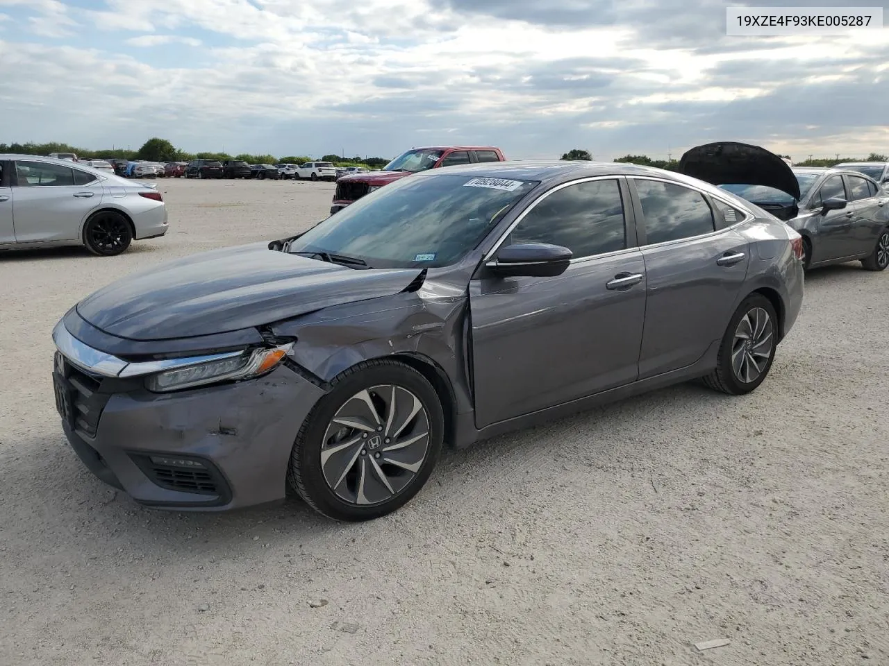 2019 Honda Insight Touring VIN: 19XZE4F93KE005287 Lot: 70928044