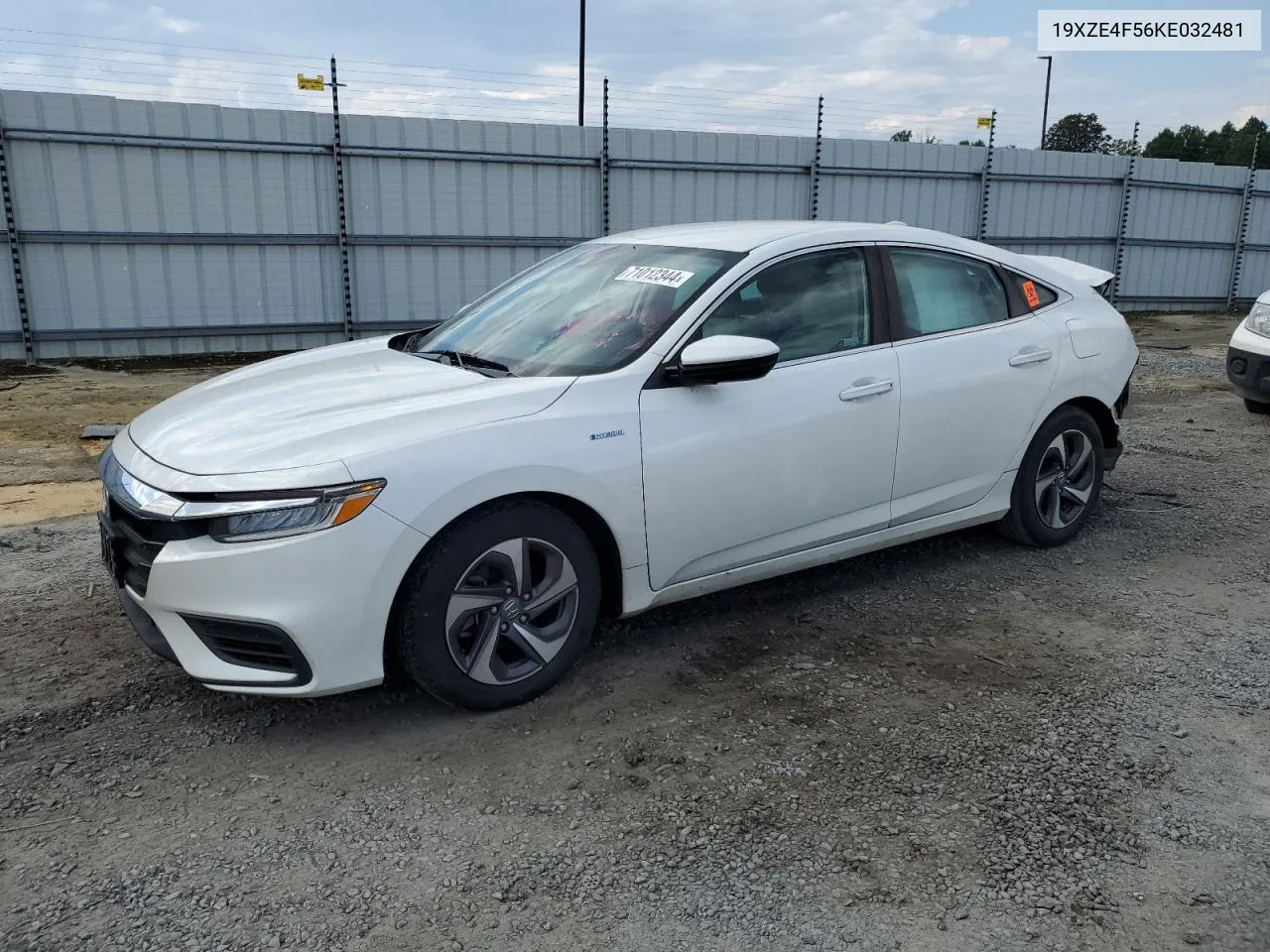 2019 Honda Insight Ex VIN: 19XZE4F56KE032481 Lot: 71012344