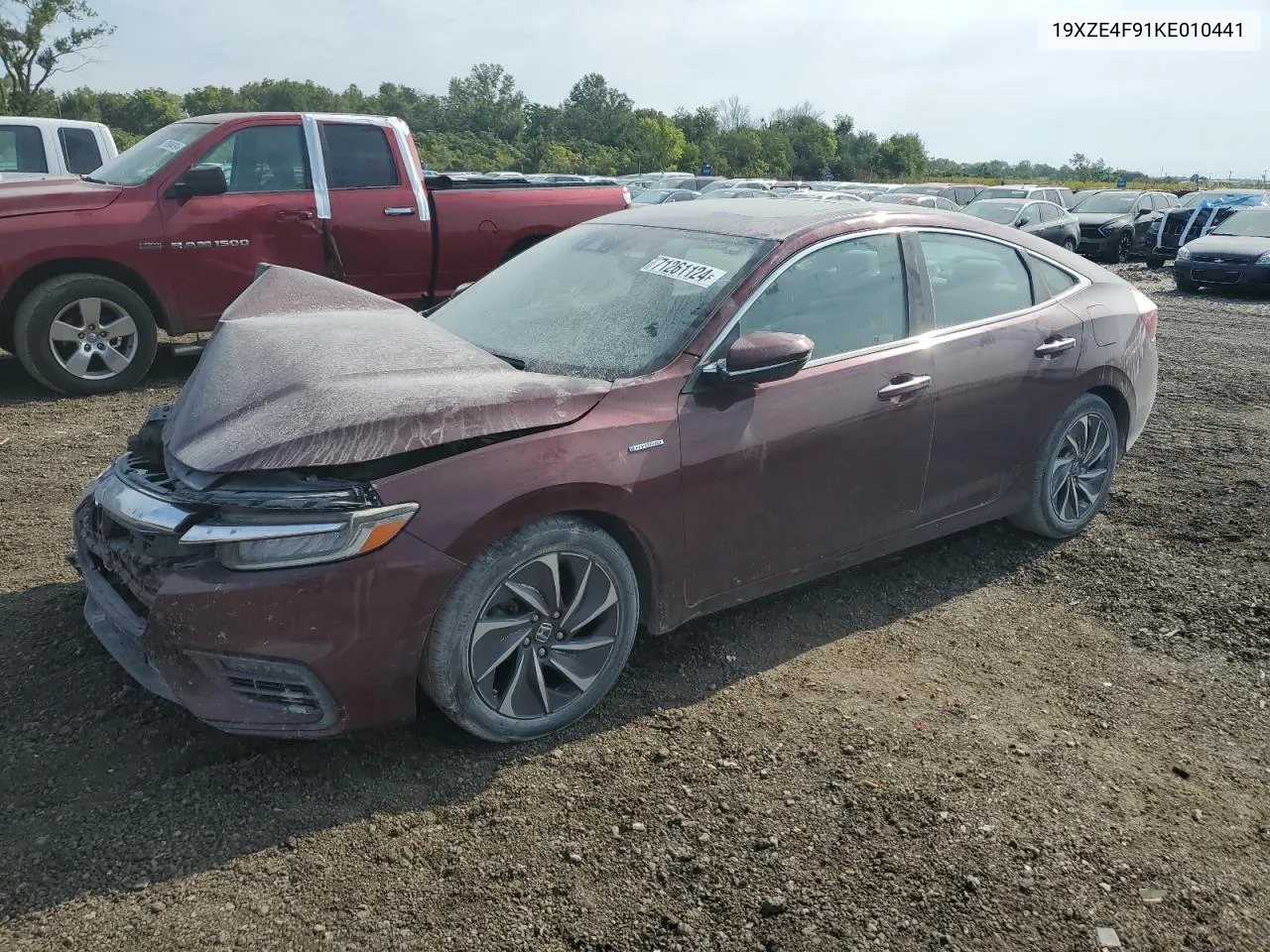 2019 Honda Insight Touring VIN: 19XZE4F91KE010441 Lot: 71261124