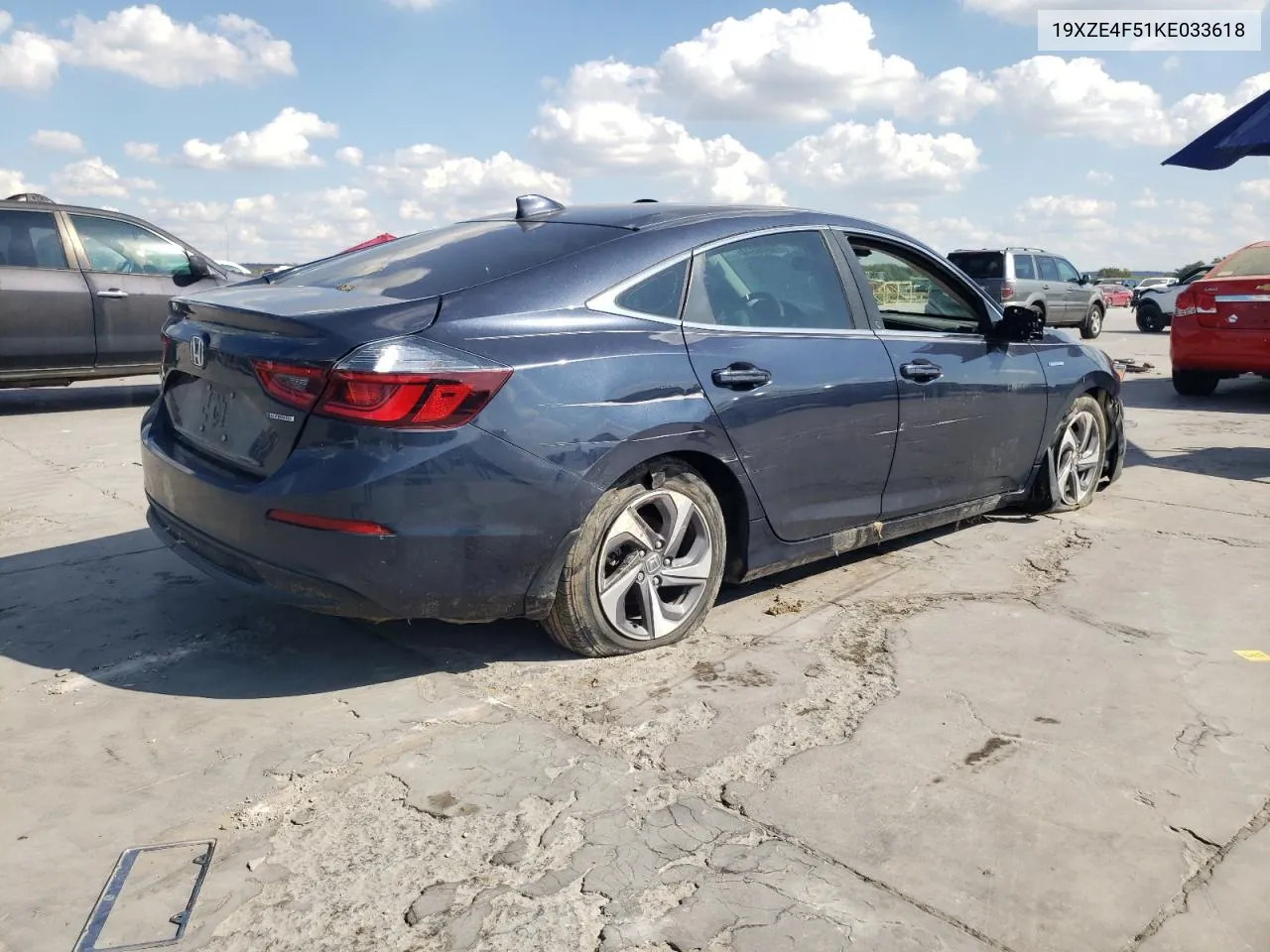 2019 Honda Insight Ex VIN: 19XZE4F51KE033618 Lot: 71846374