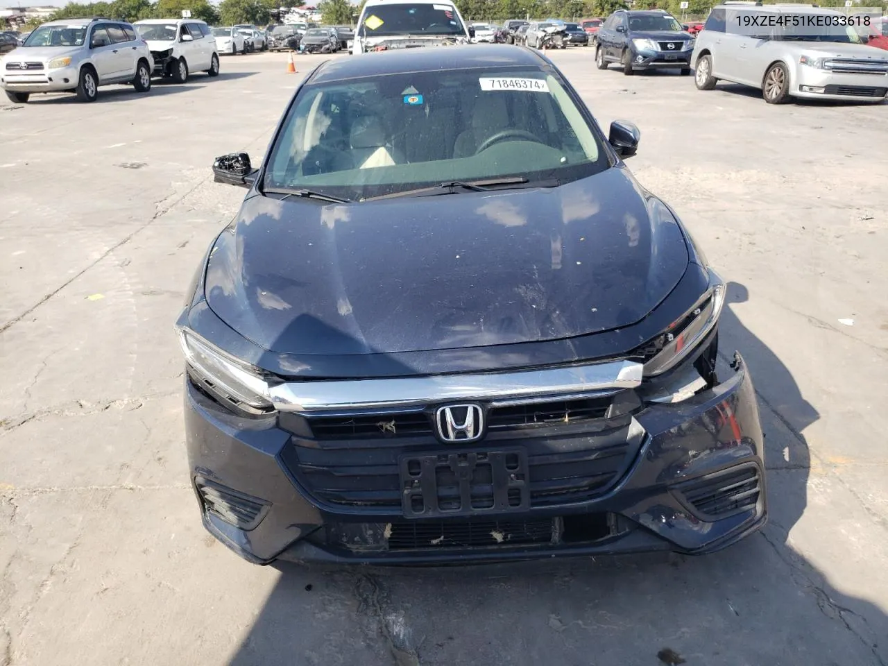 2019 Honda Insight Ex VIN: 19XZE4F51KE033618 Lot: 71846374