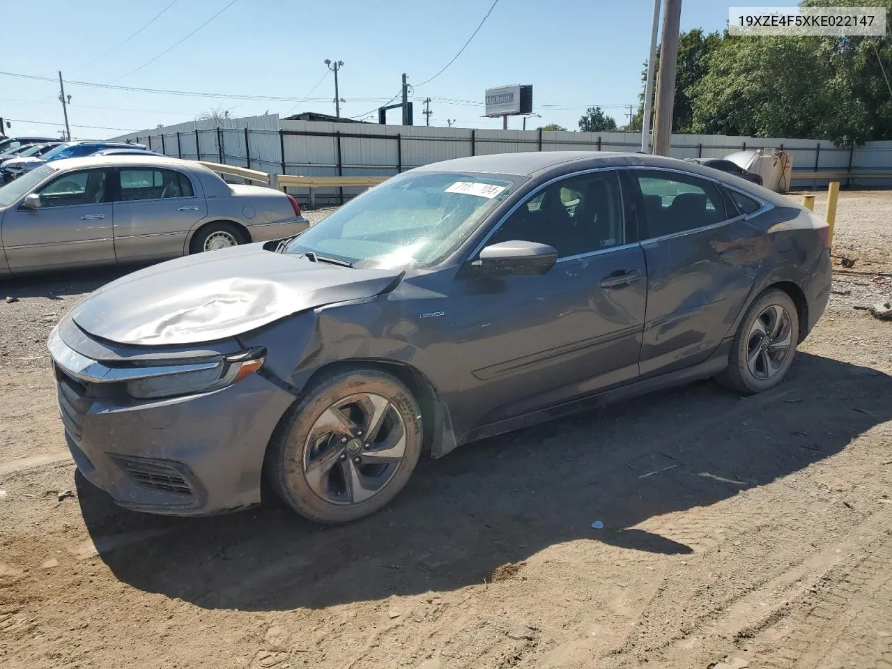 2019 Honda Insight Ex VIN: 19XZE4F5XKE022147 Lot: 71852404