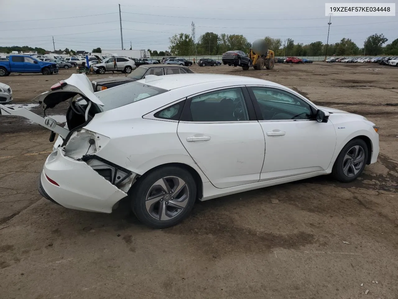 2019 Honda Insight Ex VIN: 19XZE4F57KE034448 Lot: 73290394