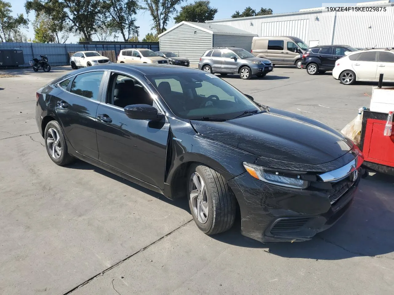 2019 Honda Insight Lx VIN: 19XZE4F15KE029875 Lot: 73806654