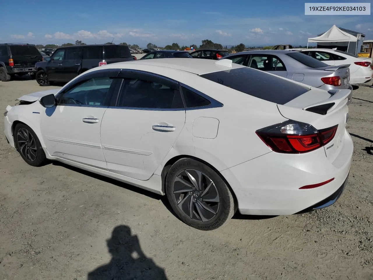 2019 Honda Insight Touring VIN: 19XZE4F92KE034103 Lot: 73992194